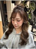 ゆるふわハーフアップアレンジ