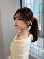 ボタン コロン 表参道 原宿(VOTAN COLON) 【木串楽人】伸ばし前髪/ロング/前髪/マロンベージュ