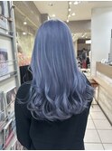 春のハイトーン　ケアブリーチ　アッシュ　ブルー
