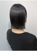 切りっぱなし耳掛けボブ大人ボブタイトボブ20代30代