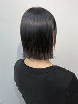 ヴェイン 渋谷(vain)&nbsp;切りっぱなし耳掛けボブ大人ボブタイトボブ20代30代