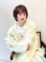 トリコ トウキョウ アヴェダ 表参道店(tricot TOKYO AVEDA) AVEDAラズベリーカラー×顔まわりレイヤーショート