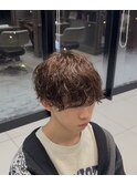 波巻きパーマ