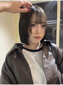 ミニボブ/切りっぱなし/ボブ/縮毛矯正/タッセルボブ