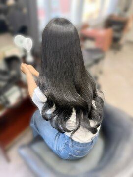 ビゼ 梅田(BIZE) ブリーチなし透明感カラー×レミーエクステ★馴染ませカット