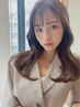 【藤村限定】似合わせカット+透明感カラー+髪質改善Wトリートメント ¥8980