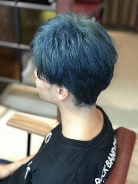 グラードヘアー(Grado hair) メンズ　ブルーアッシュ