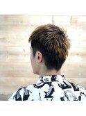 メンズ刈り上げショート　～ハイライト～