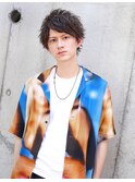 セミアップバングショート３　ツーブロック　ショートレイヤー