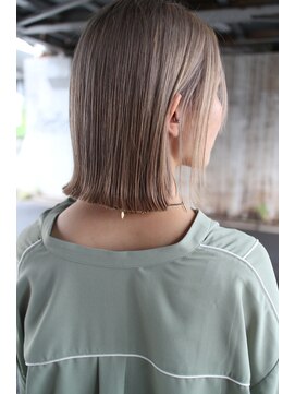 ノーマン(NORMAN) 【NORMAN/学芸大学】ミルキーベージュAラインボブ　ダブルカラー