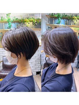 アヴァロン(AVALON) 【30代40代】横顔美人な絶壁解消ショートパーマ「永田カズヤ」