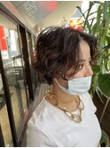 ハンサムショート×パーマスタイルでお洒落ヘア♪