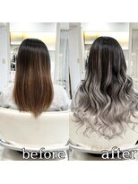 ヴォーグ(VOGUE) シールエクステ90枚でバレイヤージュロング☆