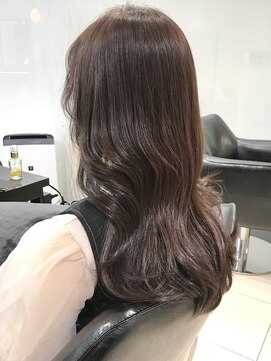 ラブクロムトーキョー オモテサンドウ(LOVECHROME OMOTESANDO) ブリーチなしラベンダーグレージュメルティカラー☆くびれヘア