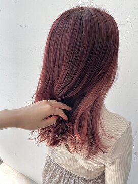 シュリット(schritt) インナーカラー!ピンクバイオレット×シアーピンク mutsuki