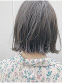 透け感切りっぱなしボブ/シアーグレージュ【AND CHILL渋谷】