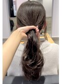 【モモカ】1日中崩れない☆コテ巻き風パーマ