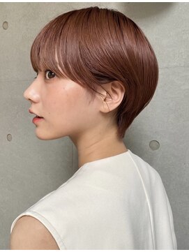 ガーデン オオタカノモリ(garden otakanomori) 透明感暖色×束感ショート×シースルーバング×フレンチガーリー