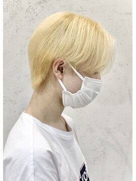 ディーン 名駅店(DEAN) ダブルカラー ブリーチカラー ブロンド 金髪 メンズ