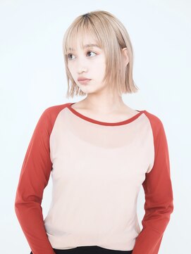 オンク 新宿(onk) 黒髪/グレーベージュ/レイヤーロング/前髪パーマ[新宿駅]