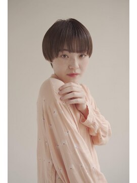 ムク 甲府(muku.) ミディアムヘア/斜めバング/グレージュカラー/甲府駅