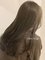 ユニコ(unico)&nbsp;オリーブベージュ/レイヤーカット