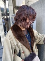 シラフ(SHIRAF)&nbsp;暖色カラー×ボブスパイラルパーマ