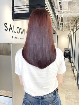 サロウィン 池袋(SALOWIN) ブリーチなしチェリーピンク × 髪質改善 #243