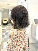 ミディアムパーマコテ巻き風パーマ/デジタルパーマボブパーマ