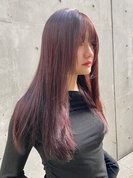 ニューヨークニューヨーク 梅田茶屋町店(NYNY) ブリーチなし　ワインレッド　カシスカラー　イルミナカラー