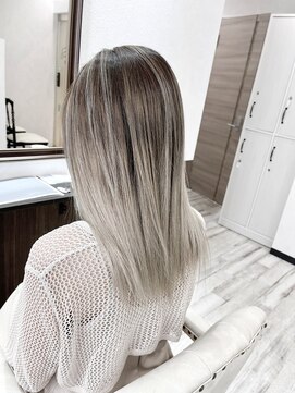 ベルヘアーデザイン 堺東(Belle hair Design) バレイヤージュ/グラデーション/外国人風/ハイトーン/堺東
