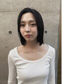 ぱつっとボブ