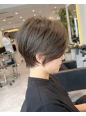30代40代50代絶壁解消ひし形小顔前下がりショートボブ