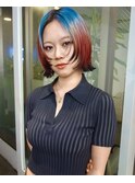 デザインカラールーツレイヤーボブ