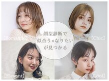 『顔型診断』と扱ってる『ケア剤』の簡単な詳細説明になります♪是非ご来店してお試しください。