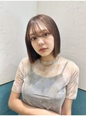 マロンベージュ/ボブ/前髪/レイヤー/髪質改善/縮毛矯正/立川