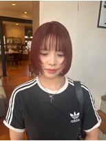 シュガー 盛岡(SUGAR)&nbsp;◯レイヤーボブ　チェリーレッド◯