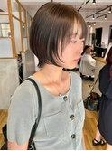 透け感バングショート