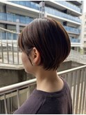 大人可愛いマッシュショート/丸みショート