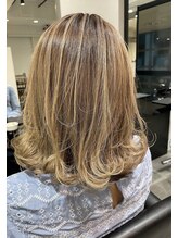 アラモア 練馬(Alamoa)&nbsp;【外国人風】外ハネボブ×3Dハイライト