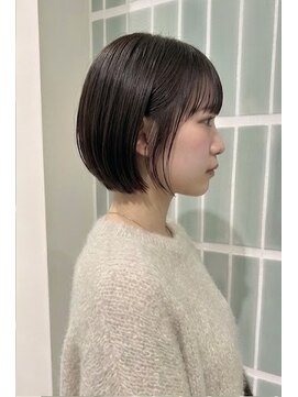 髪質改善縮毛矯正ダブルカラーハイライトショートカット30代40代