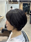 ☆ダークアッシュミディアムレイヤーカット似合わせカット[船橋]