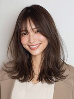 ヘアー ミッション 心斎橋店(hair Mission)&nbsp;顔まわりカット/ナチュラルレイヤー/深みブラウン