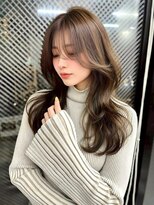 スターズ 柏(STARS)&nbsp;オリーブベージュ アッシュカラー レイヤー シースルーバング