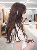テトヘアー(teto hair)&nbsp;ロングヘア/ブラウンカラー/暖色カラー/巻き髪/韓国ヘア