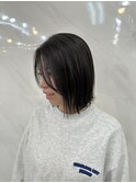 ボブ 前髪 縮毛矯正 髪質改善 イメチェン