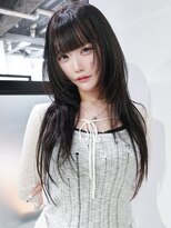 アイティー バイ アルバム 中野店(IT by ALBUM)&nbsp;前髪カット顔周りレイヤーウルフカットロング_F1744