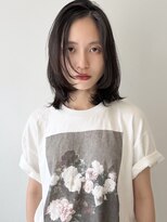 ココ 原宿(KOKO)&nbsp;ハッシュカットグレージュデザインカラー縮毛矯正ウルフ