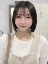 シーン(scene)&nbsp;地毛風縮毛矯正 × ストンボブ【広島】