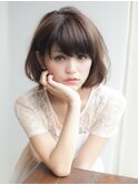 《AFLOATディル裕二朗》小顔ナチュラルボブパーマ